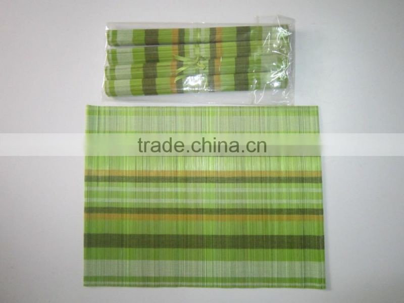 Purple colored bamboo table mat with competitive price from Vietnam