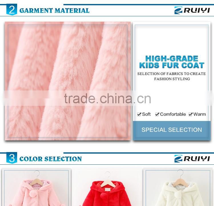 bulk wholesale clothing fancy girls clothing man-made fur coat