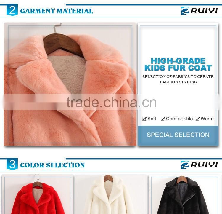 kids trendy clothing children frocks designs artificial fur coat