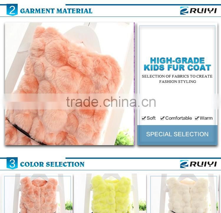 kids european vest children clothing faux fur winter outwear waistcoat