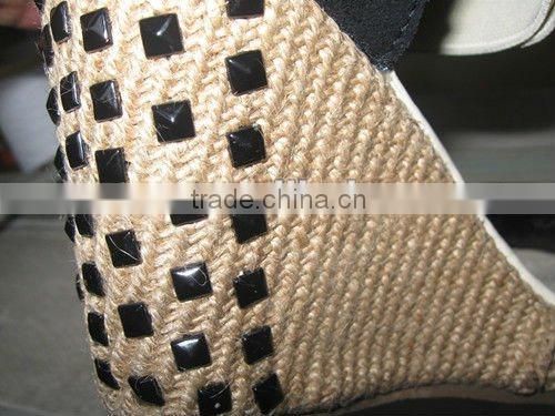 eco-friendly jute fabric for slippers
