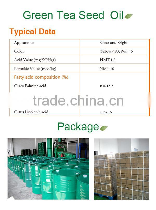 Green Tea Seed Oil 109 carrier oil , essential oil raw material , massage oil