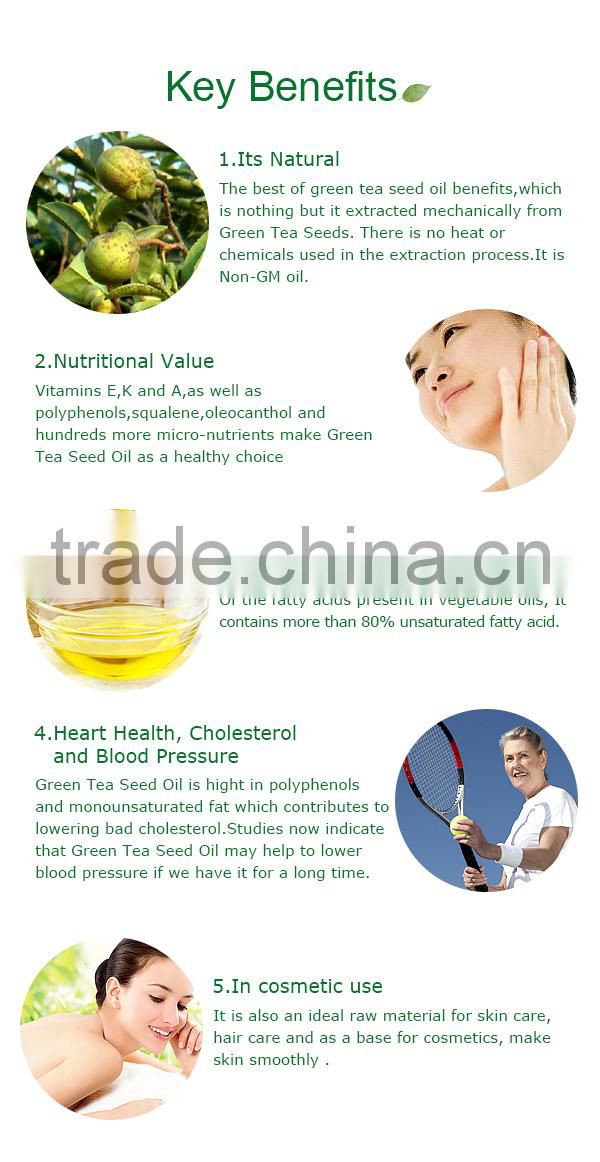 Green Tea Seed Oil 109 carrier oil , essential oil raw material , massage oil