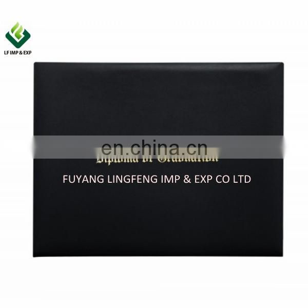 Imprinted Graduation Diploma Cover -Black Color