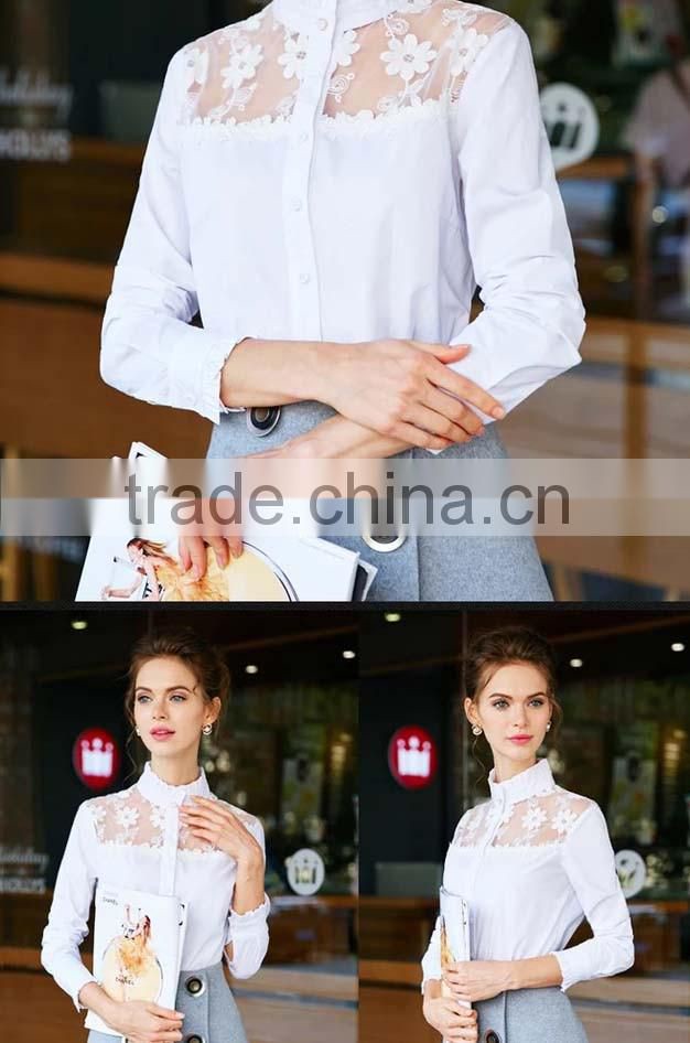 2016 fashion embroidery blouse