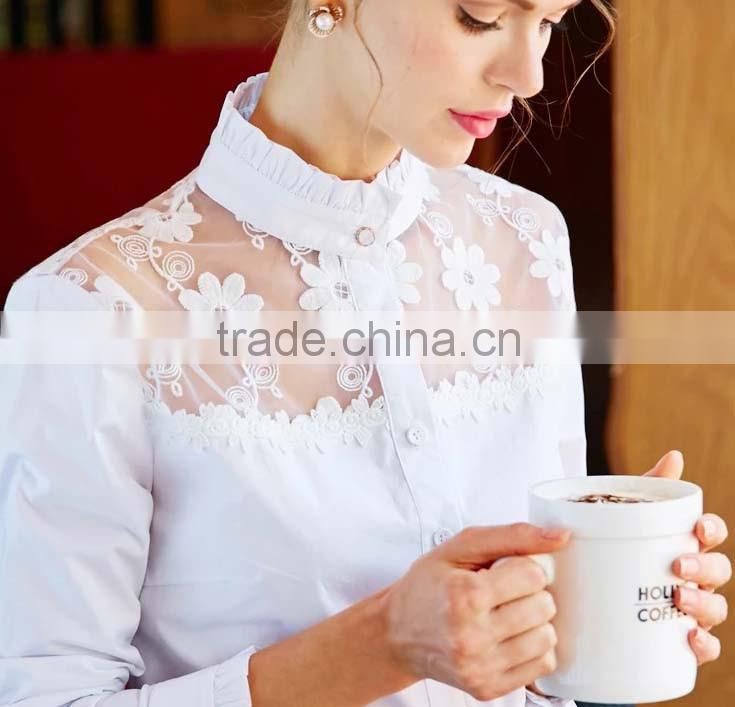 2016 fashion embroidery blouse