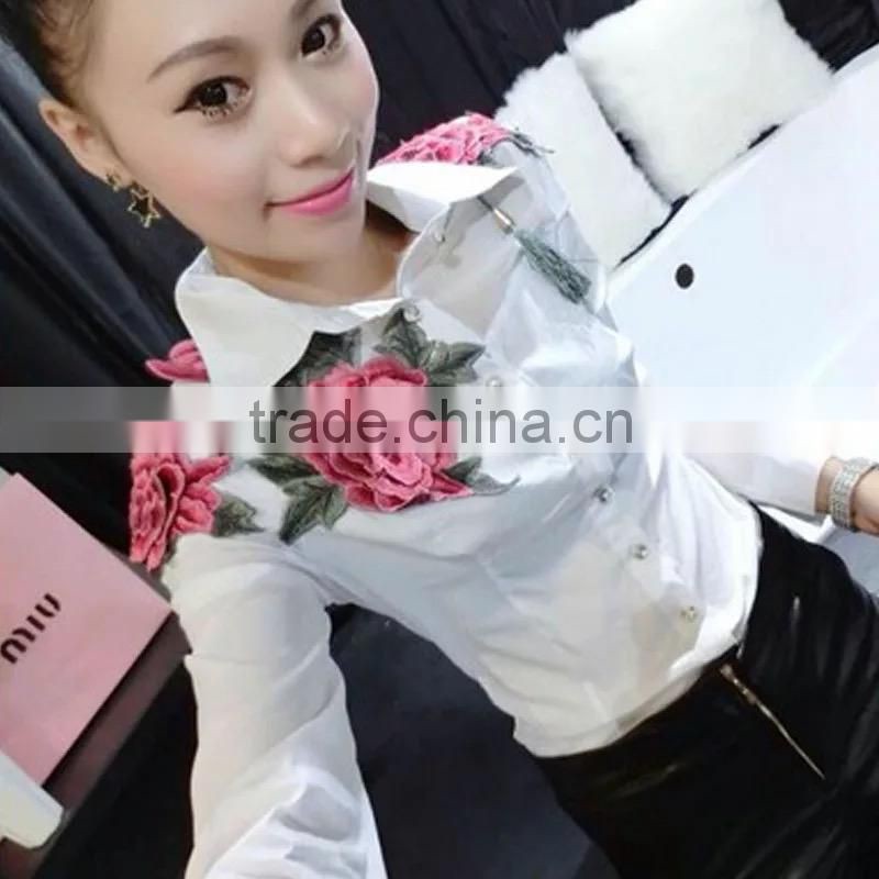 fashion embroidery blouse