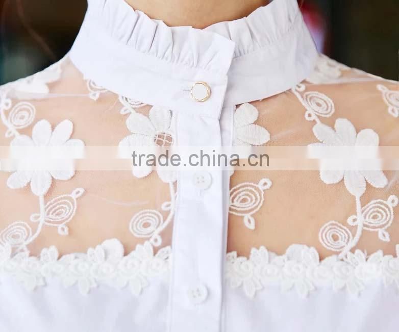 2016 fashion embroidery blouse