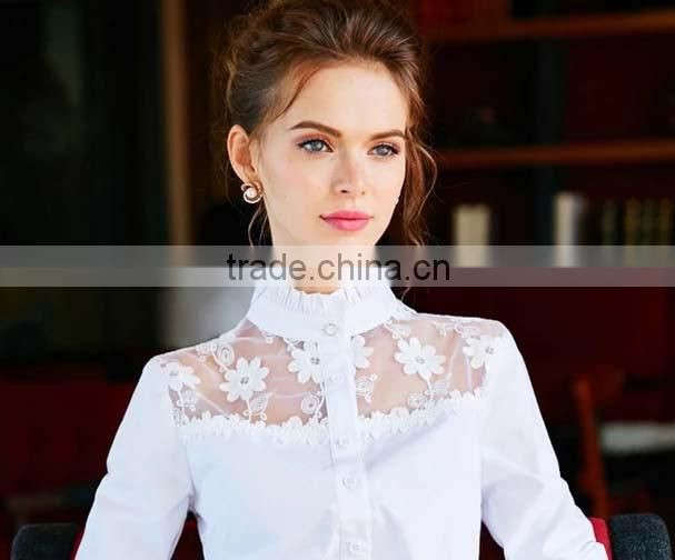 2016 fashion embroidery blouse