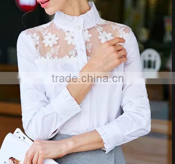 2016 fashion embroidery blouse