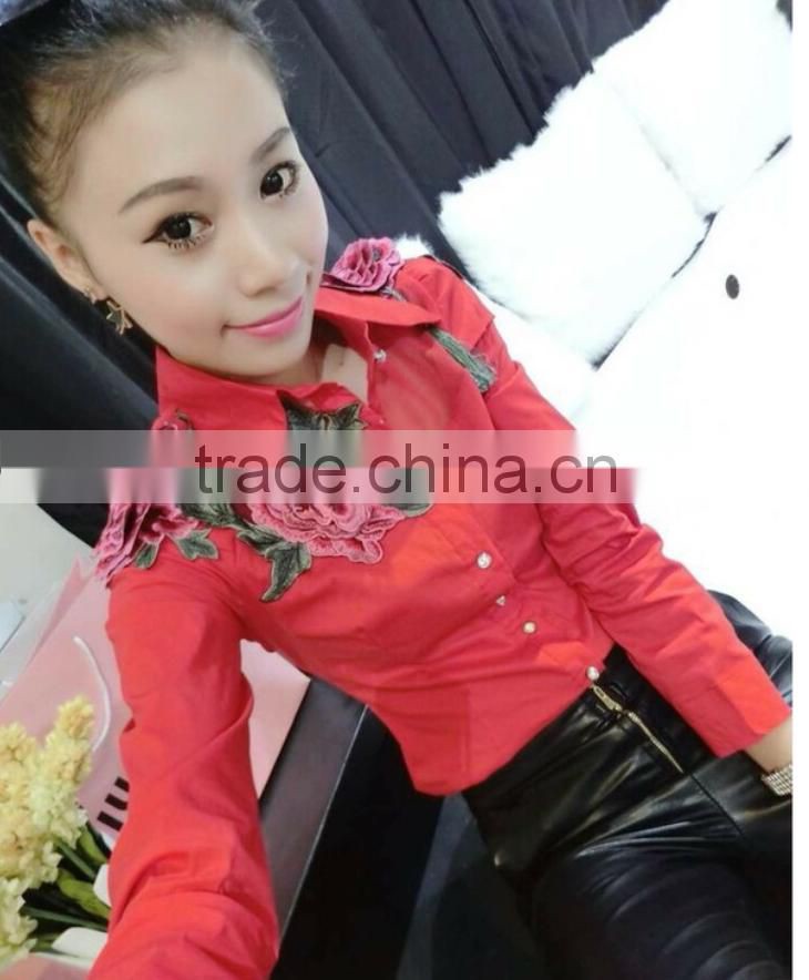 fashion embroidery blouse
