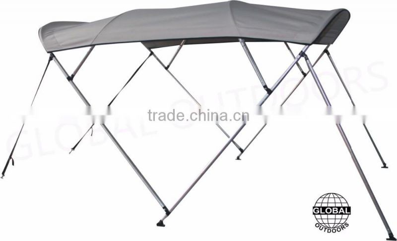 marine bimini top with standard nylon fittings