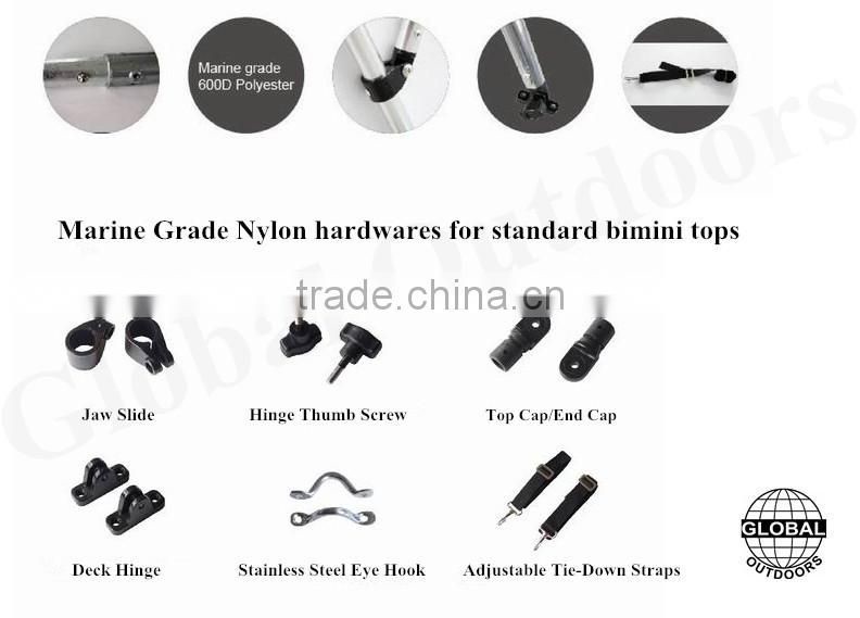 3bow grey bimini top with 600d polyester