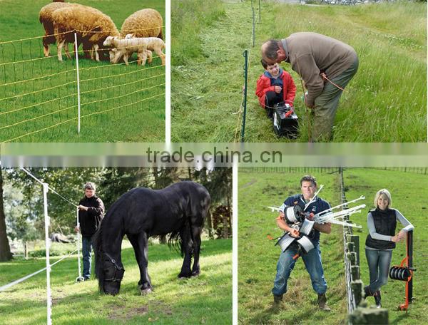 2013 hot sale electric sheep fence plastic fence post tread in post