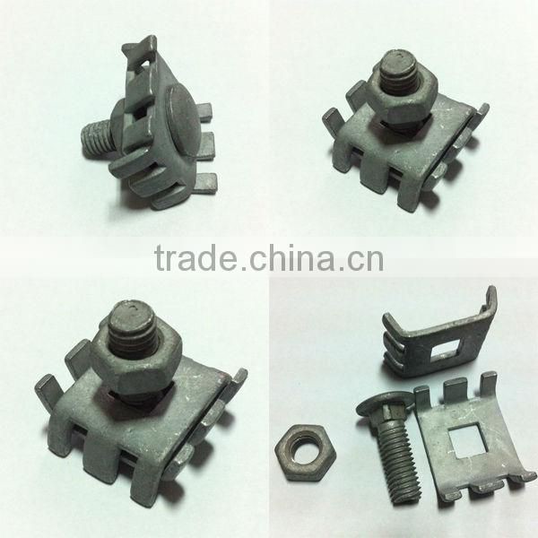 Electric fence wire joint clamp for up to 4mm fencing wire