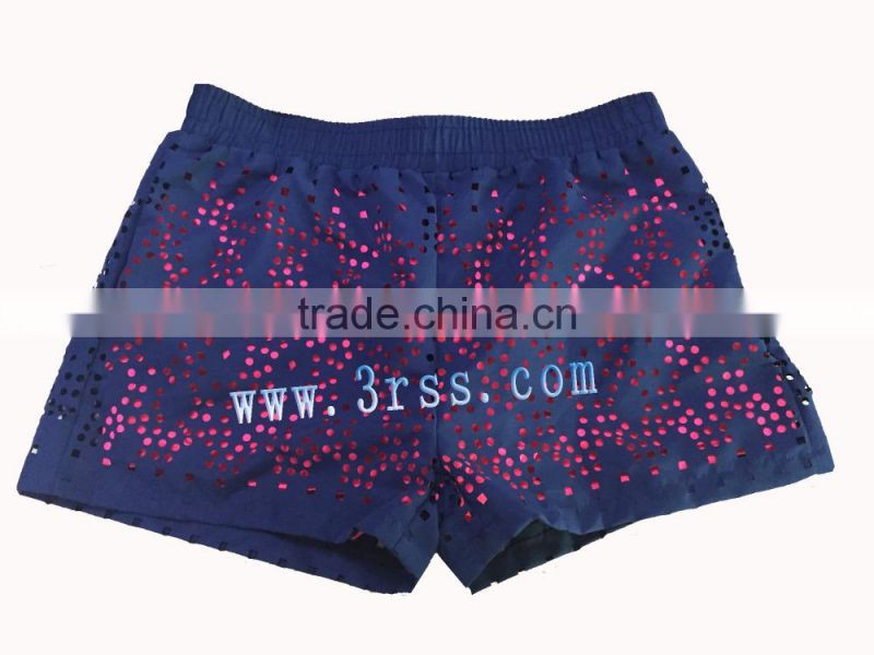 Ladies laser print shorts 2016