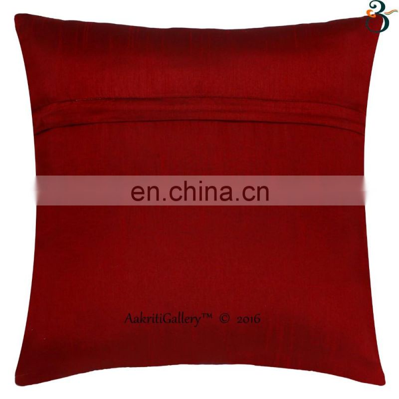 Indian handmade cushion covers Embroidery zari Pillow Case cushion covers decorative