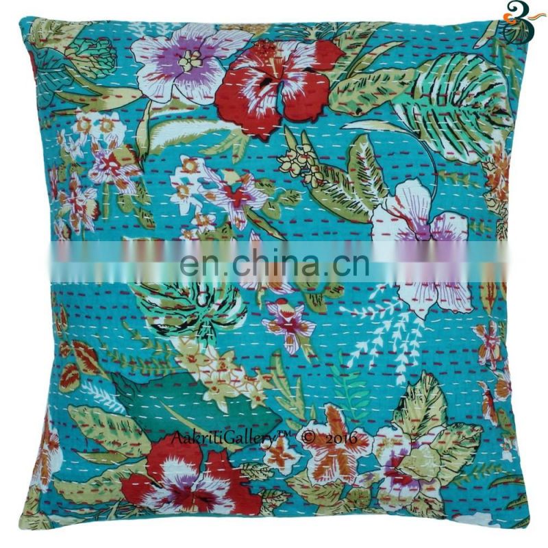 Indian cushion cover home use Handmade Floral Home Decor Sofa Pillow Case