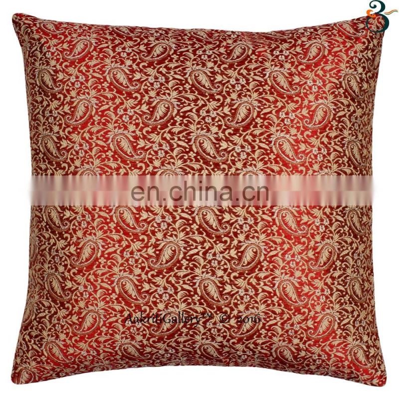 Indian handmade cushion covers Embroidery zari Pillow Case cushion covers decorative