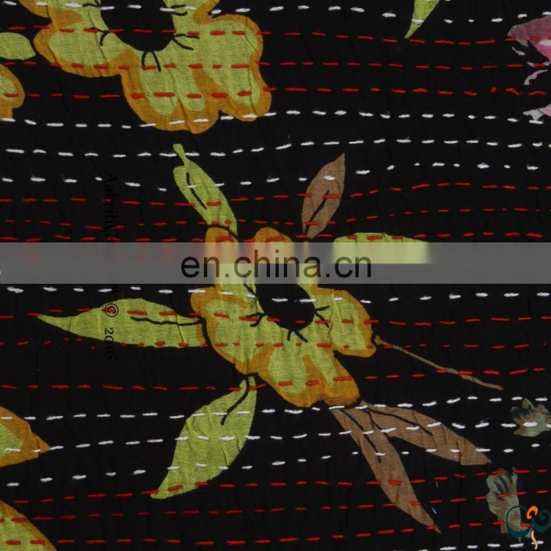 Indian Pillow Cushion Cover Handmade Embroided Flower Pillow Cover For Sofa