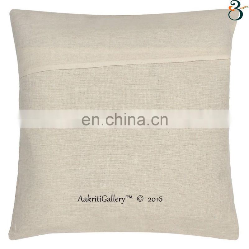 Wholesale indian cushion covers Handmade Embroided Fruit Print Home Decor pillow cover designs Kantha Cushion