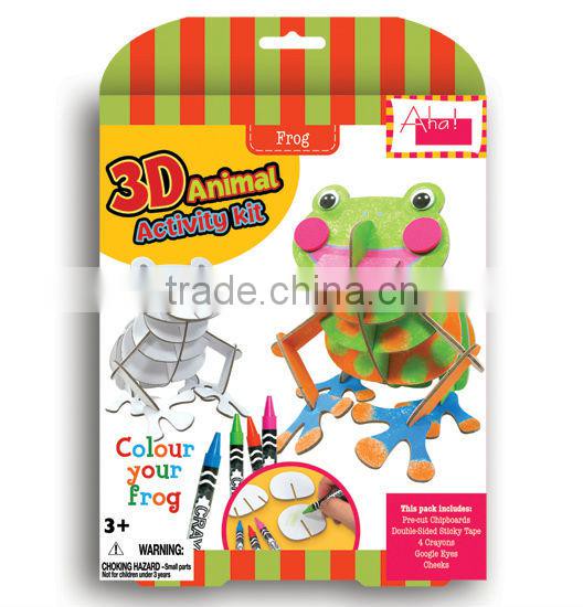 Eco friendly 3D frog DIY Painting