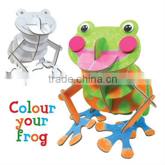 Eco friendly 3D frog DIY Painting