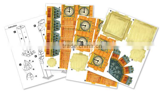 DIY Kids toy Educational toy Landmarks Model Big Ben 3d Puzzle