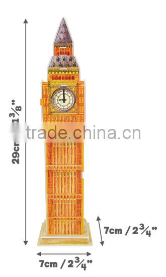 DIY Kids toy Educational toy Landmarks Model Big Ben 3d Puzzle