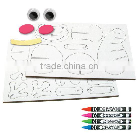 Eco friendly 3D frog DIY Painting