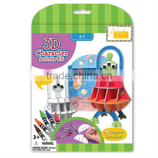 DIY Kids toy Educational toy 3D Character Space ET Activity Kit 3d Puzzle