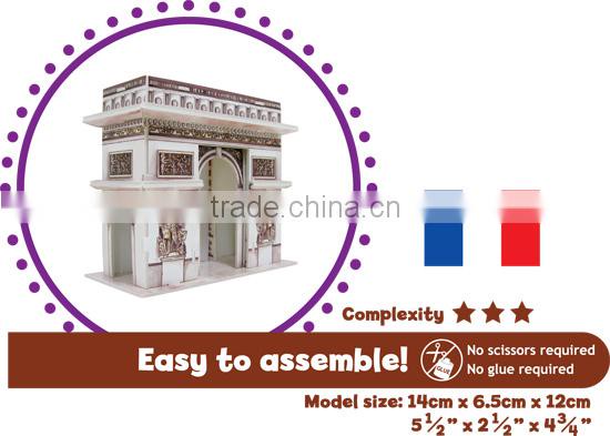 DIY Kids toy Educational toy Landmarks Model Triumphal Arch 3d Puzzle
