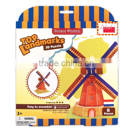 DIY Kids toy Educational toy Landmarks Model Big Ben 3d Puzzle