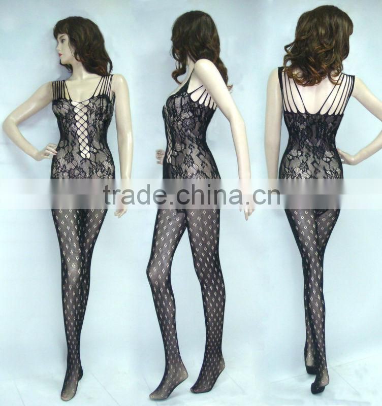 NET-5040B Seamless Reticulate Sexy Dress