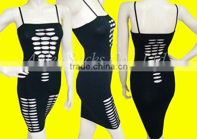 NET-5001 Seamless Slim Lady Sexy Lingerie Dress ladies inner dress