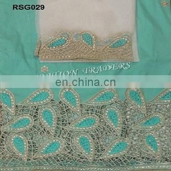 Nigerian polyester embroidered bridal lace george 2017 promotion Fashionable george lace fabric