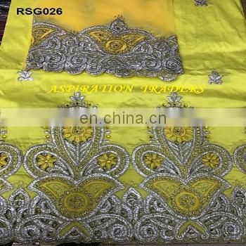 2017 High Quality Embroidered george fabric embroidery indian george wrappers for dashik ankara clothing