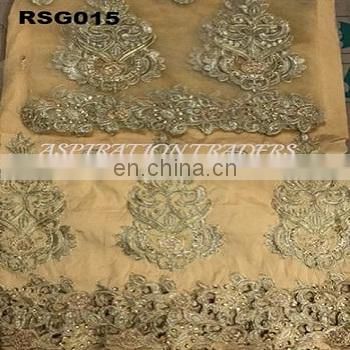 high quality new design embroidery lace george with blouse