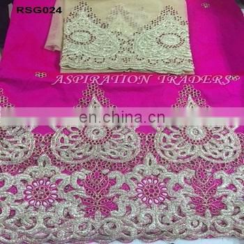 2016 New Design Flower Lace Fabric Embroidered African Lace Fabric