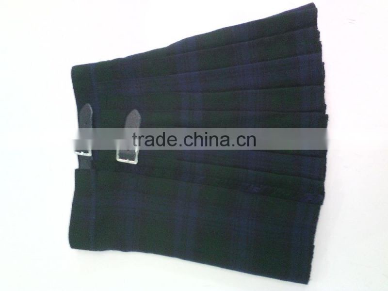 Ladies Black Watch Scottish Women, Girl Pleated Mini Kilt Skirt