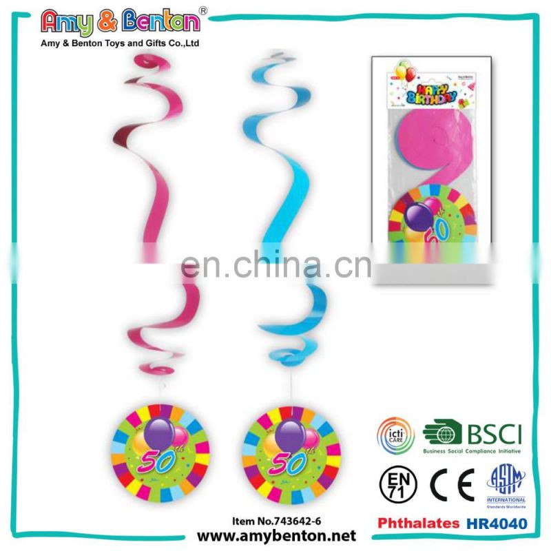 30th Birthday party stage decorations hanging swirl for sale