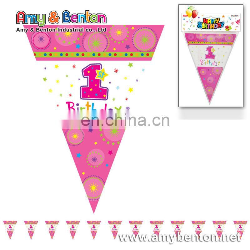 2015 birthday party ideas paper flag decoration kids promotions