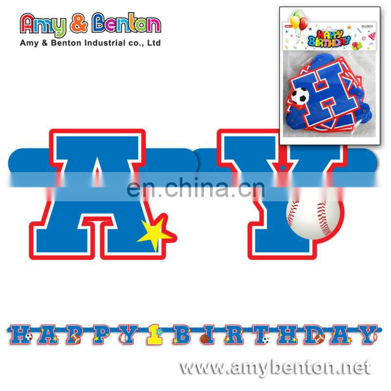 Paper Bunting Birthday flags