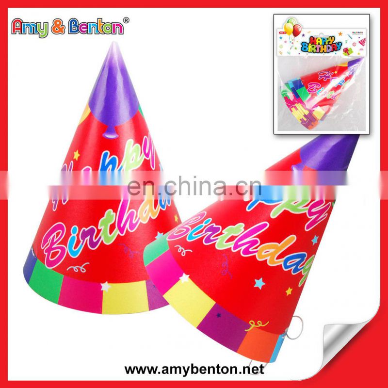 2015 Hot Selling Birthday Party Item Paper Hat Party Decoration