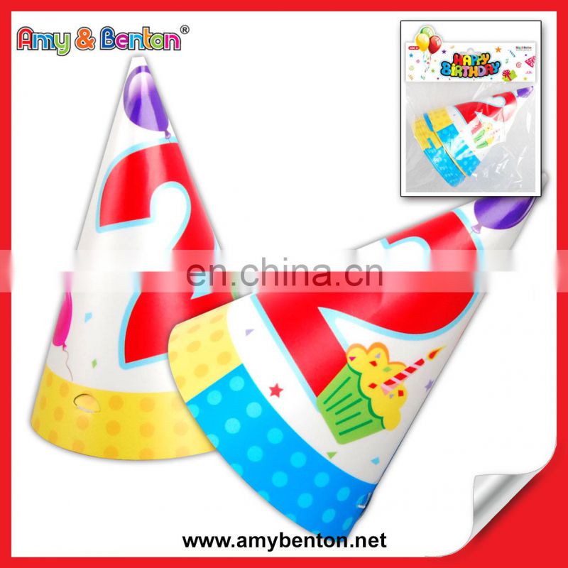 2015 Hot Selling Birthday Party Item Paper Hat Party Decoration