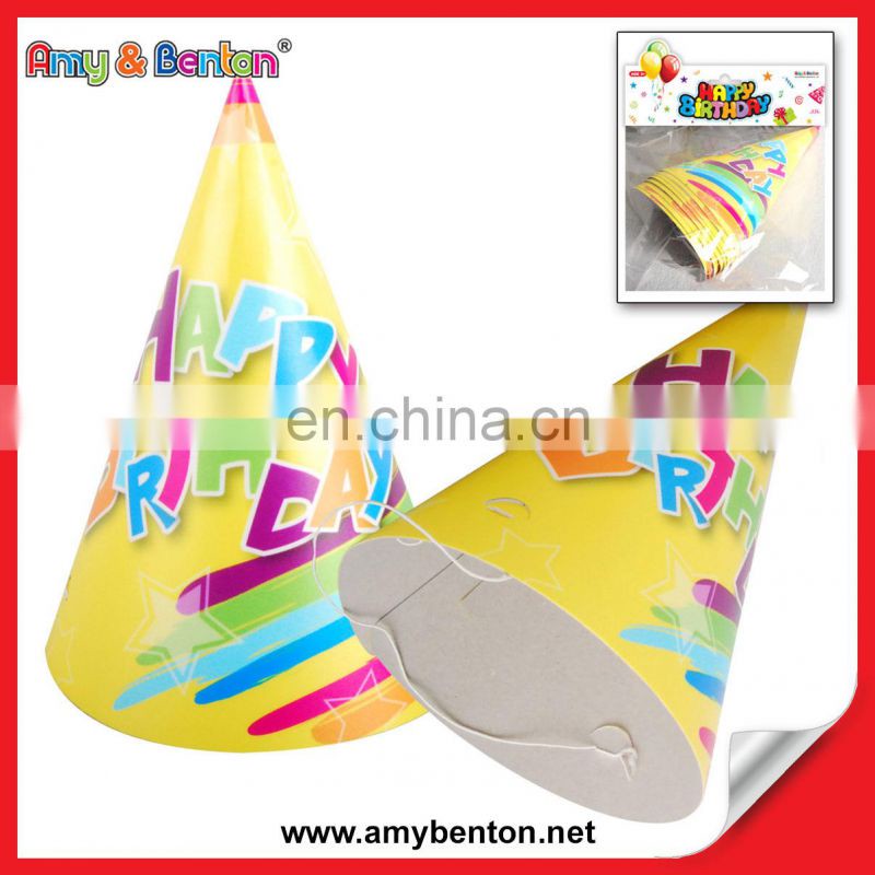2015 Hot Selling Birthday Party Item Paper Hat Party Decoration