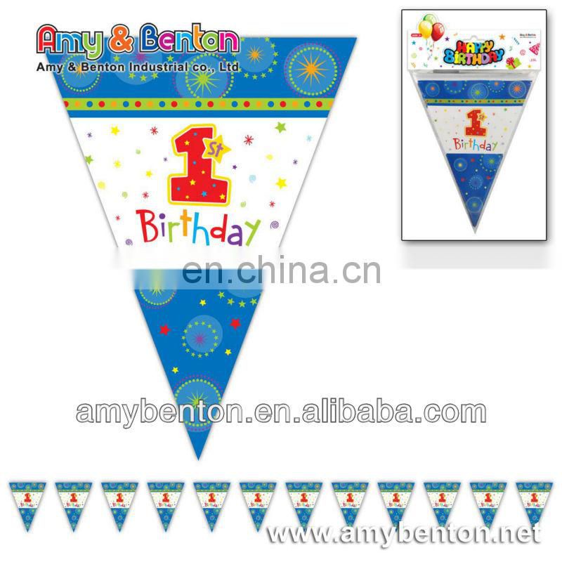 2015 birthday party ideas paper flag decoration kids promotions