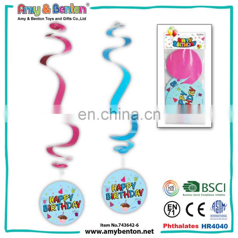 30th Birthday party stage decorations hanging swirl for sale