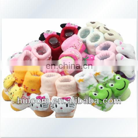 baby fashion animal head designs anti slip 3d baby socks