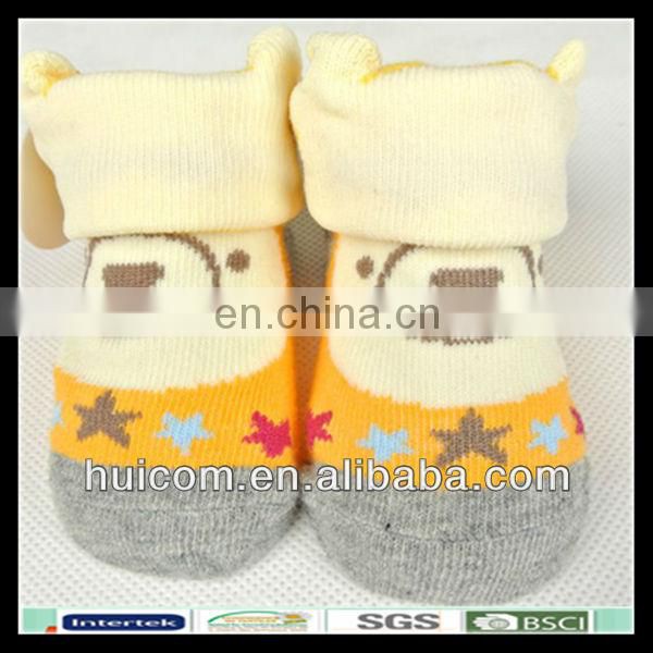 high quality fancy baby jaquard 3D socks custom baby socks